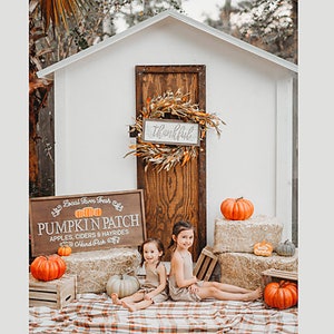 Halloween Pompoen Patch Herfst Achtergrond, Outdoor Backdrops voor Composieten, PhotoShop Backdrops, Digitale Achtergrond, Fotografie Achtergrond