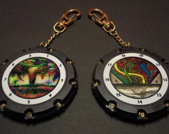 New Disc Golf Art 1 Scorekeeper Bag Tag.
