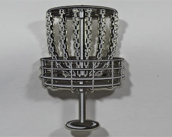 Nuevo aro para canasta de disc golf de 3 pies, color plata.