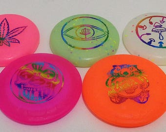 New Disc Golf 7 Zing Can Topper Minis. 4 Zus & 3 Picos.