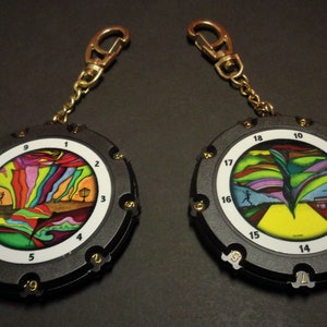 Etiqueta para bolsa de anotador New Disc Golf Art 1