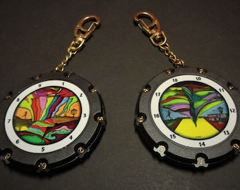 New Disc Golf Art 1 Scorekeeper Bag Tag