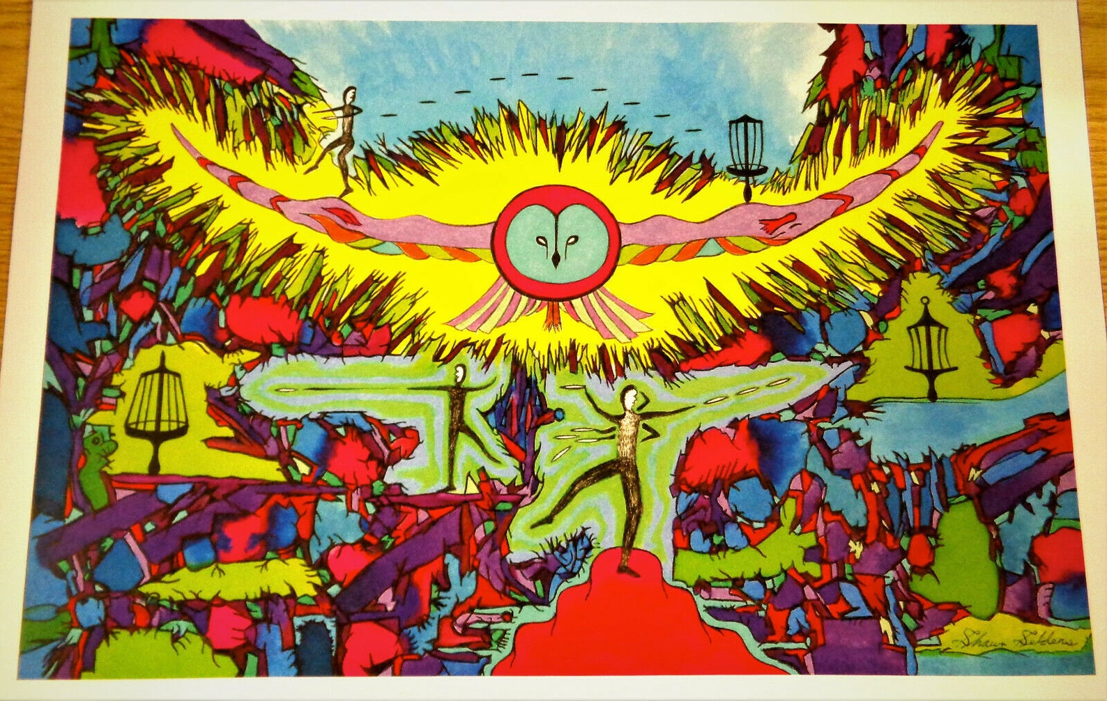 Newdisc Golf Art Limited Edition Print 12 X 18. Etsy