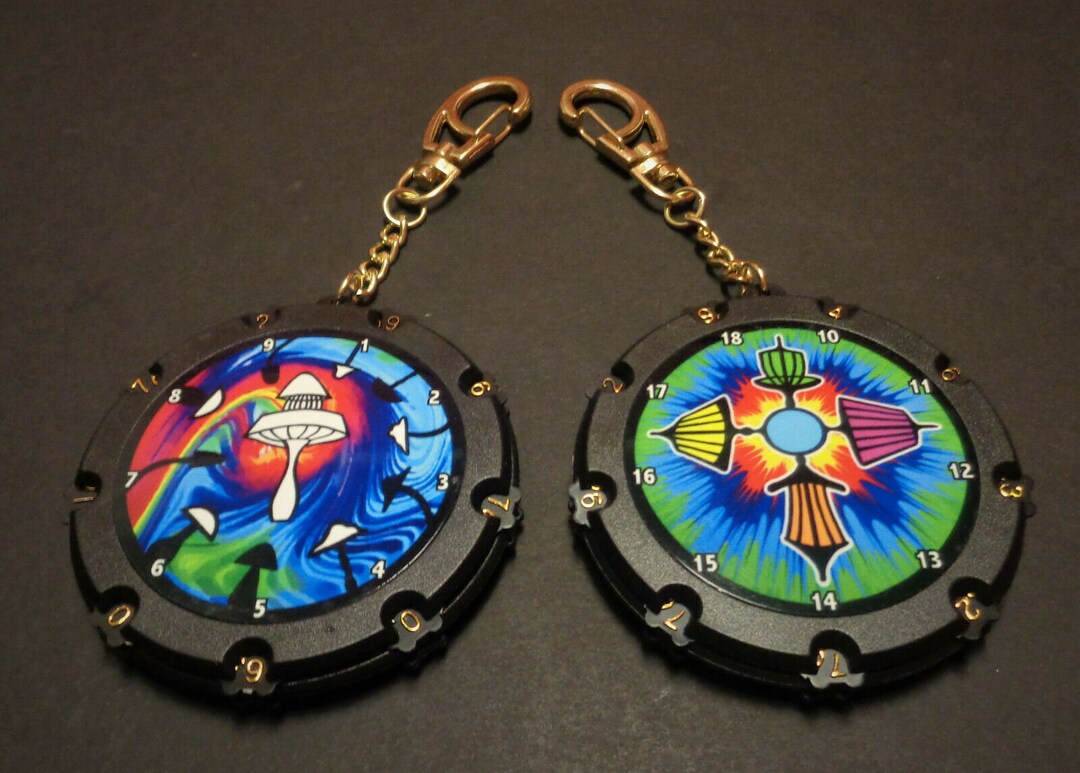 New Disc Golf 1 Scorekeeper Bag Tag. Floating Mushroom Basket & the 4