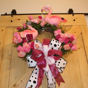 flamingo wreath