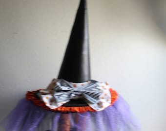 Halloween table centerpiece, Witch hat and boot centerpiece. Designs by petals n plumes group