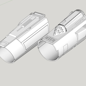 Mandalorian Inspired Whistling Birds & Flamethrower Wrist Gauntlet Beskar Armor 3D File for 3D Printing Mando Rocket Costume Prop Cosplay