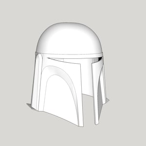 Mandalorian Clone Wars Death Watch Inspired Helmet 3D Model STL for 3D Printing Prop Cosplay Costume Mando Cartoon