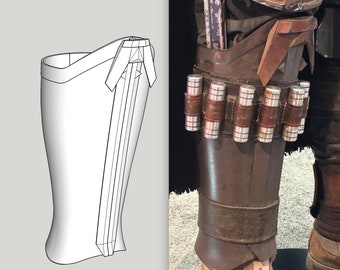 Mandalorian Inspired Right Shin & Knee Armor for both Beskar and Regular Armor 3D Files DIGITAL ONLY for 3D Printing Costume Prop