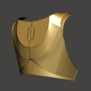 Mandalorian Inspired Armorer Chest Plate 3d File for 3D Print file Printing STL Mando Armoress Cosplay Costume Prop