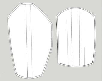 Mandalorian ispirato Beskar leg amate modello 3D per la stampa 3D Mando Costume Prop