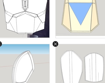 Mandalorian Inspired Pack 1 for Beskar Armor Partial Set DIGITAL DOWNLOAD 3D Files for 3D Printing Costume Prop
