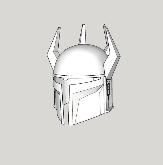 41+ Cartoon Mandalorian Helmet Drawing Background