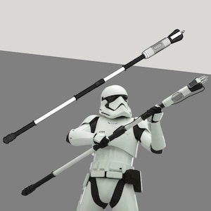First Order ElectroProd Trooper Stormtrooper Staff 3D Model STL for 3D Printing Cosplay Costume Accessories Prop Rise of Skywalker