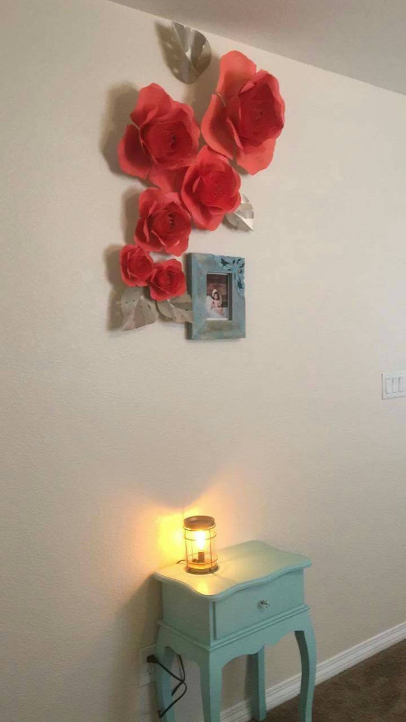 6 Roses for Nursery Wall Decor Bedroom Wall Decor Giant Etsy