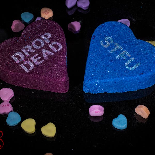 Eww...It's You Again, Not So Nice Candy Heart Bath Bomb Singles! **Please Choose Color From Drop Menu**