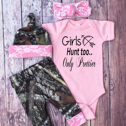 Baby Girls Coming Home Outfit Deer Leggings Bodysuit Hat Etsy