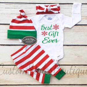 white and red christmas outfit
