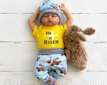 baby boy easter outfit with hat