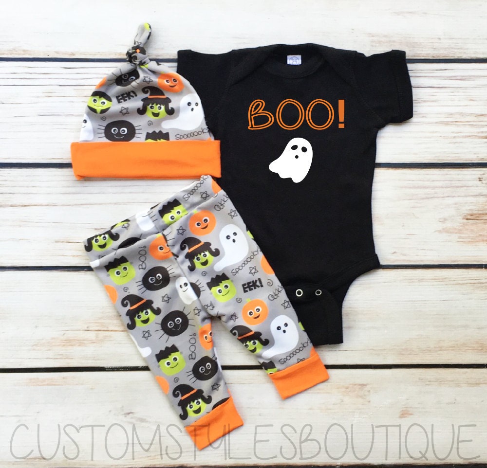 Baby Boy Coming Home Outfit Halloween Outfit Set Black | Etsy