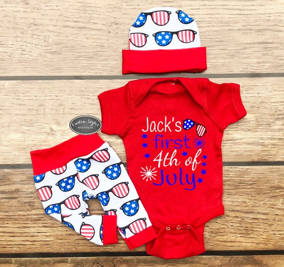 my first fourth of july outfit boy