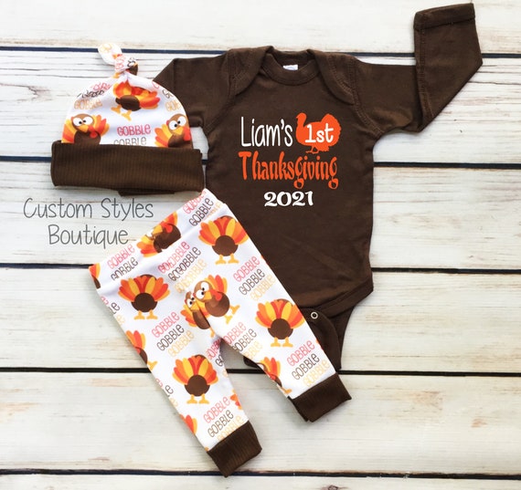 1st thanksgiving outfits for baby boy