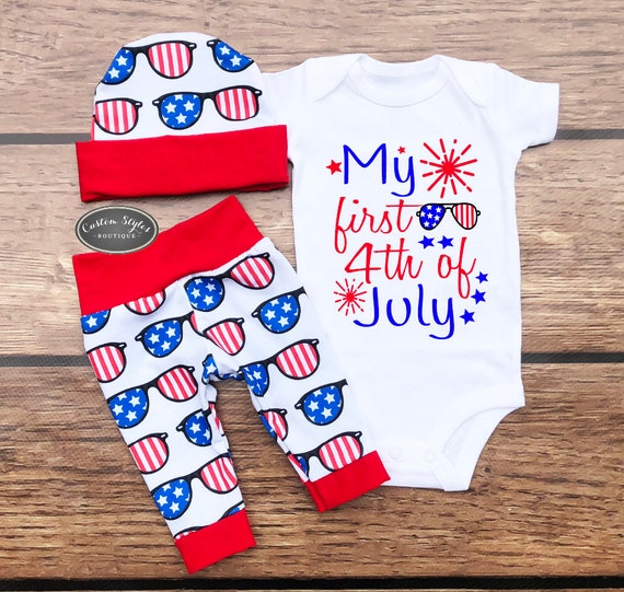 my first fourth of july outfit boy