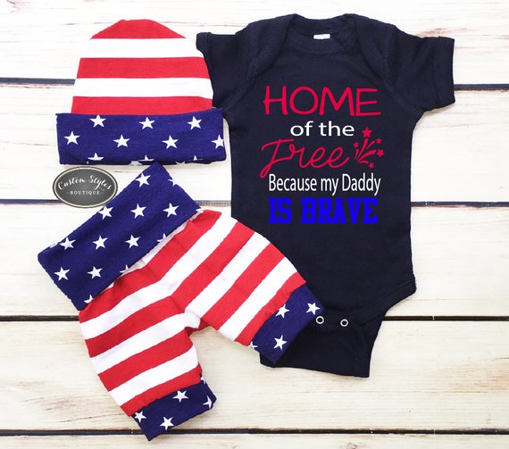 baby red white and blue outfits