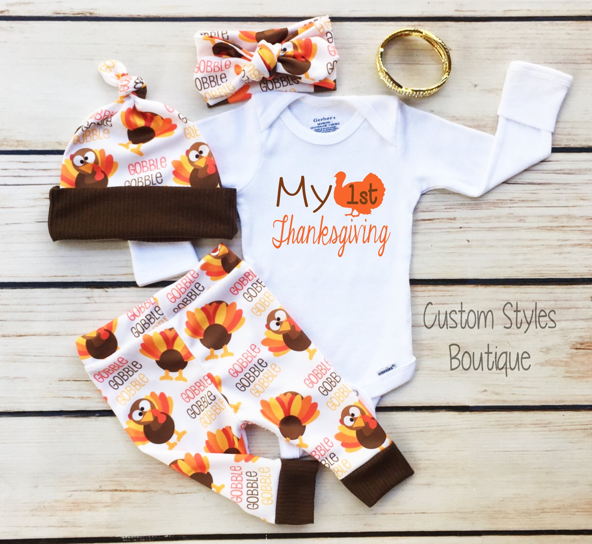 Baby's first deals thanksgiving outfit