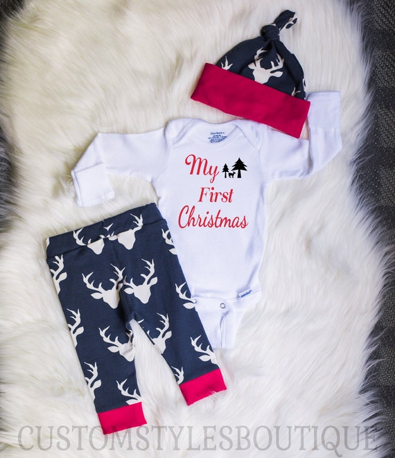 Baby Boys Coming Home Outfit My First Christmas Red Cuffs Etsy image 0 - Baby Boys Coming Home Outfit My First Christmas Red Cuffs Etsy