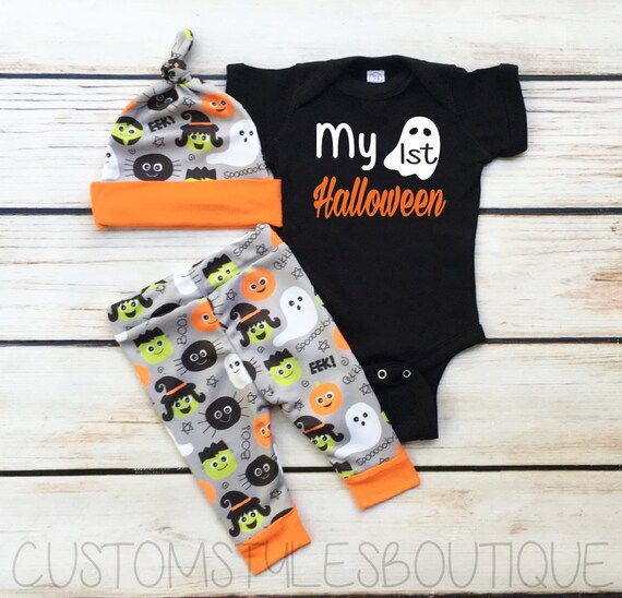 baby boy orange outfit