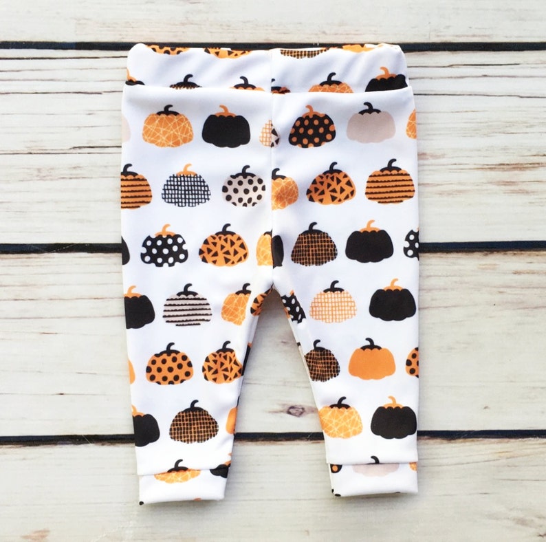Baby Girls First Thanksgiving Outfit White Infant Bodysuit Leggings,Hat and Headband With Pumpkins,Baby Girls First Thanksgiving Outfit