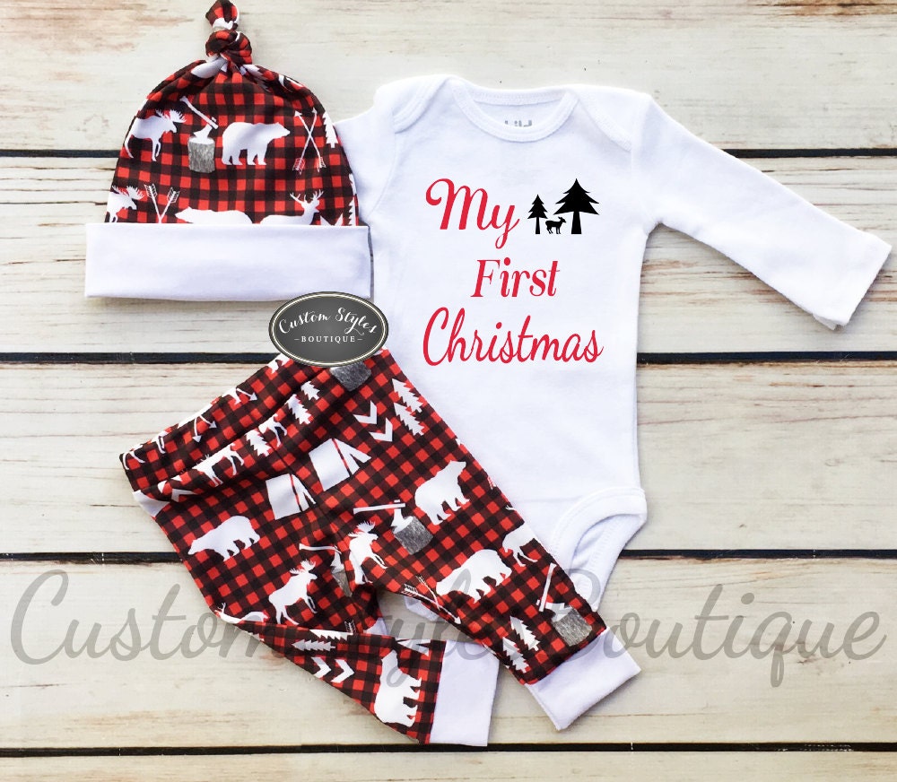 baby boy first christmas outfits