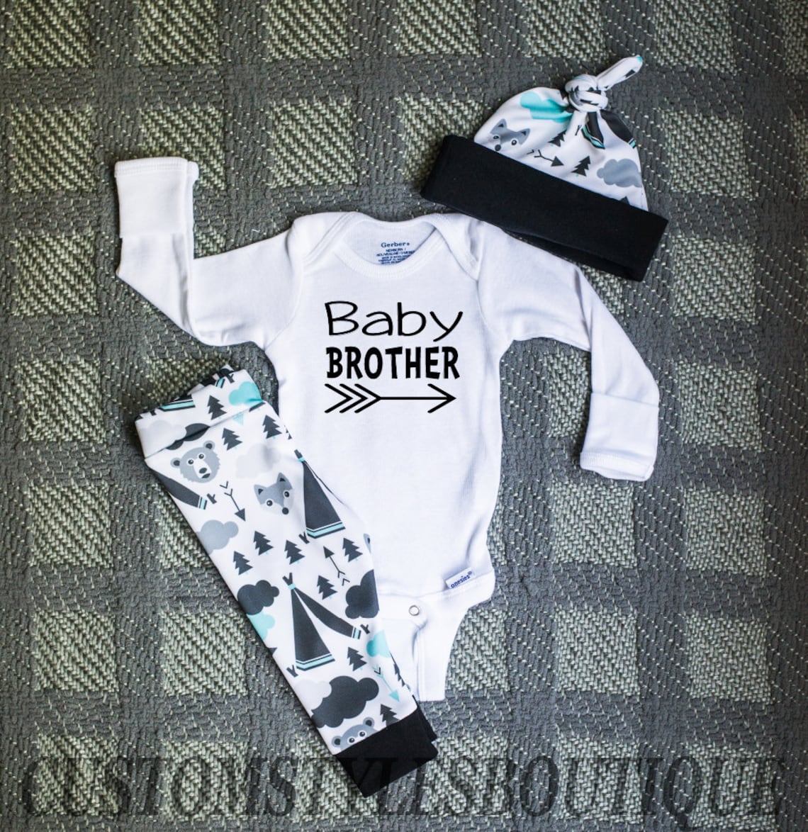 Baby Boy Coming Home Outfit Long Sleeve White Infant Etsy