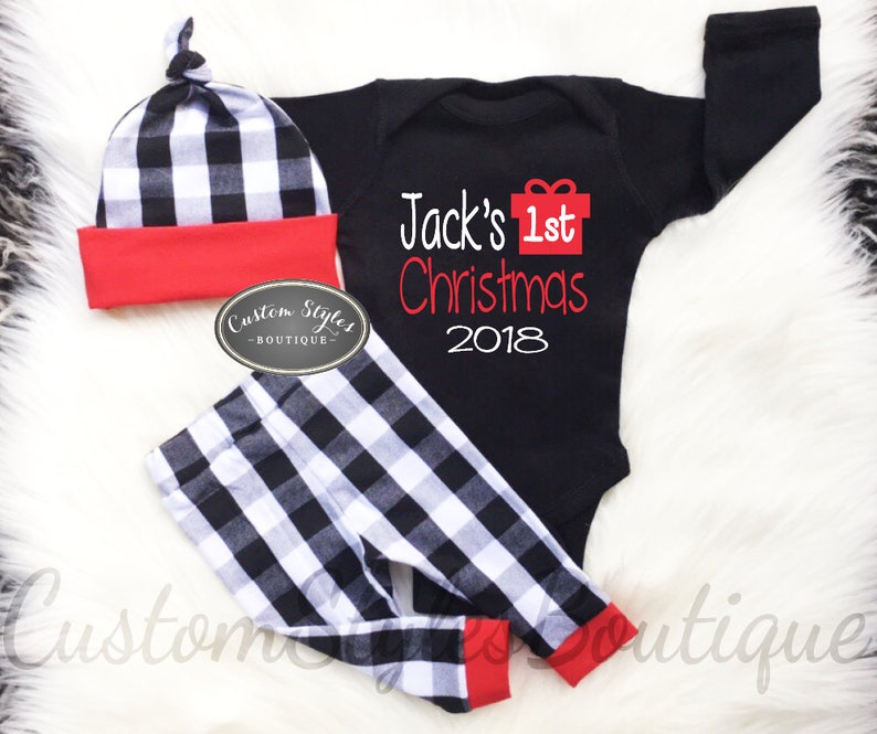 Baby Boys Coming Home Outfit Black 