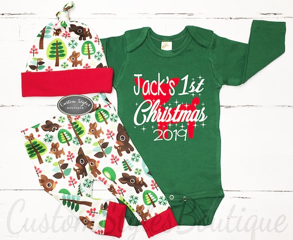 baby boy 1st christmas outfit