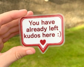 A03 Acrylic Clip, Fanfiction Stationary, Archive of our own Kudos clip, book clip, food bag clip, organisation accessory