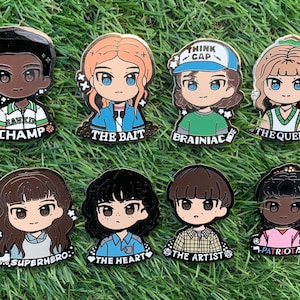 Strange Thingies Enamel pins, The Party pin set