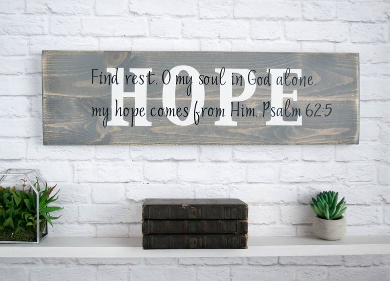 Christian Wood Sign Bible Verse Wall Art Scripture Wall - Etsy