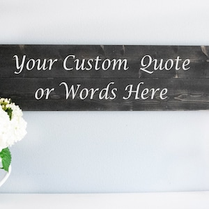 Custom Word Sign, Personalized Words or Text Wooden Wall Art, Business Sign, Personalized Sign Gift,  Quote Sign, Outdoor or Indoor Sign