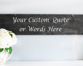 Custom Word Sign, Personalized Words or Text Wooden Wall Art, Business Sign, Personalized Sign Gift,  Quote Sign, Outdoor or Indoor Sign