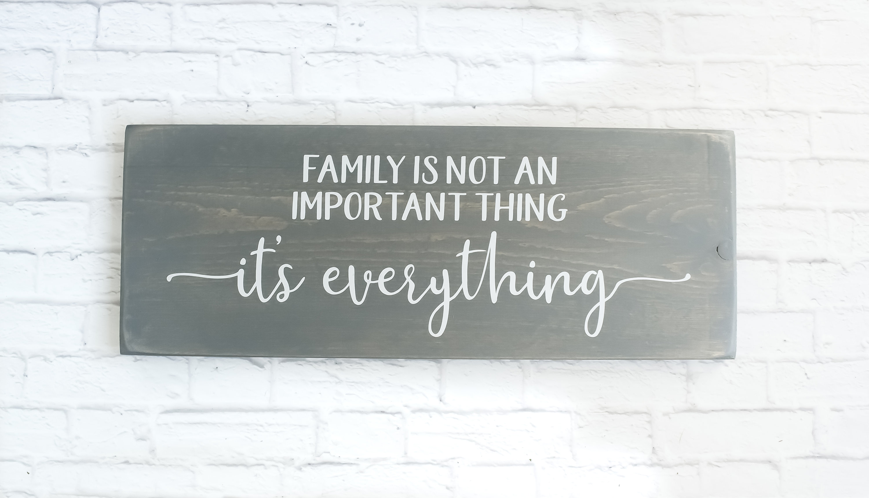 Family is everything wood sign Family Wooden Wall Decor | Etsy