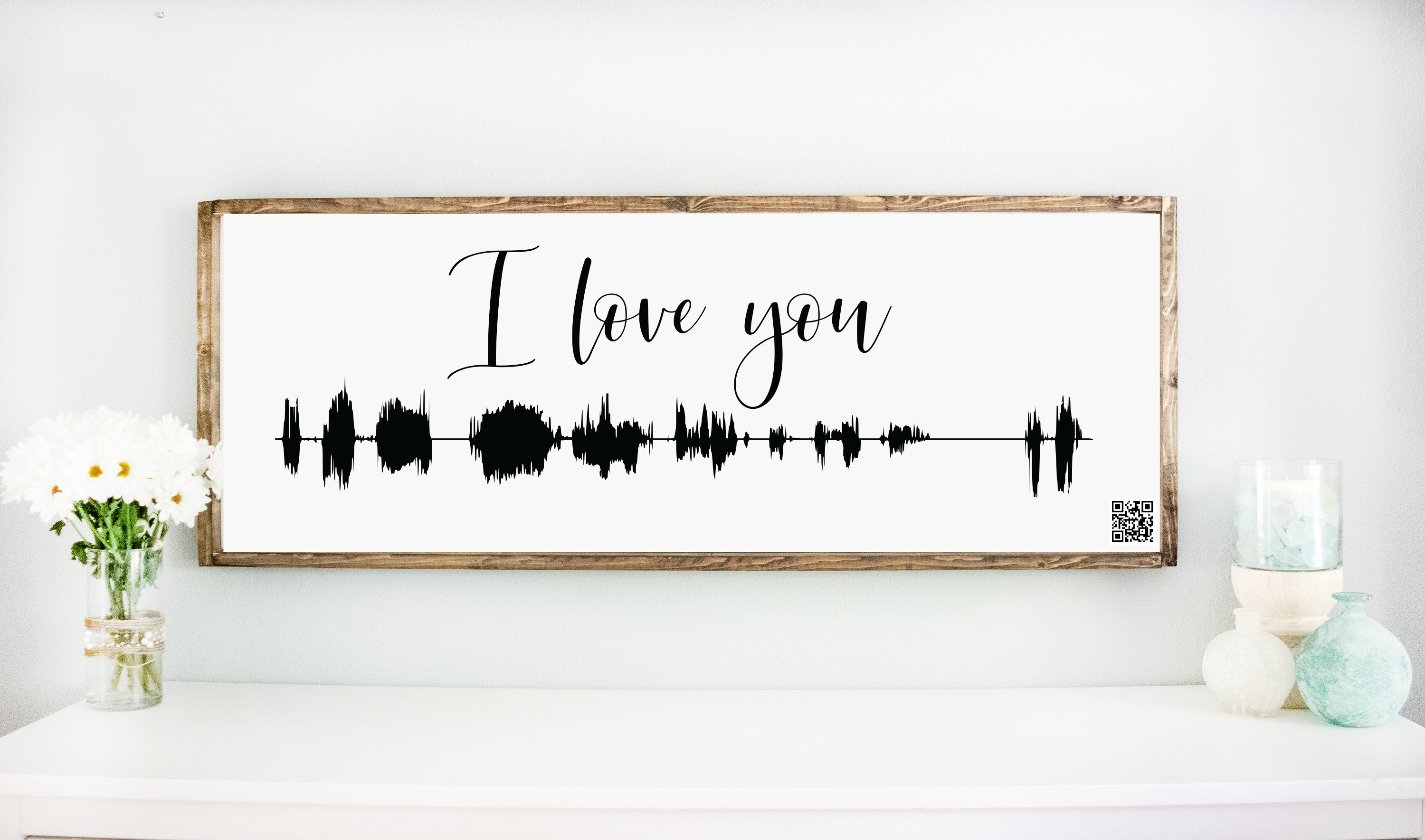Soundwave Art Memorial Gift Voice Recording Gift Etsy