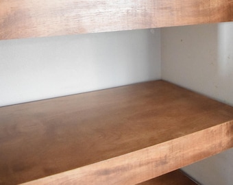 wire rack shelf cover -  Floating Shelves for Pantry, Closet, wood shelf cover, Wood Toppers for Wire Shelves, Wire Rack Covers