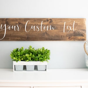 Personalized Quote, farmhouse wooden sign, custom wood sign for home, personalized wood signs logo saying or words, Customized Wooden Signs