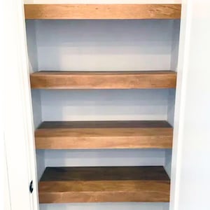 wire rack shelf cover -  Floating Shelves for Pantry, Closet, wood shelf cover, Wood Toppers for Wire Shelves, Wire Rack Covers