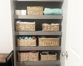 Wood Shelf Cover for Wire Rack - Removable Floating Shelves for Pantry, Closet, Laundry, Wood Toppers for Wire Shelves, Wire Rack Covers