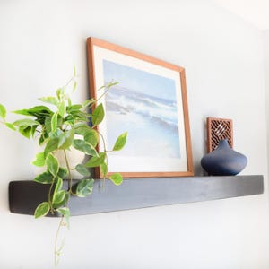 Custom Floating Shelves - Rustic Wooden Shelf - Handmade Wall Shelving - Hidden Bracket Shelf - Sturdy Wood Shelf - Long Kitchen Wood Shelf