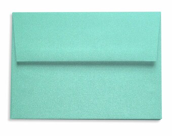 Teal Aqua A7 Envelopes 5-1//4 x 7-1//4 for 5 x 7 Greeting Cards Invitations Shower