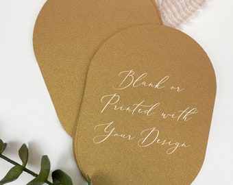 SAMPLE - Metallic Double Arch Blank Cards - 1 Sample Card